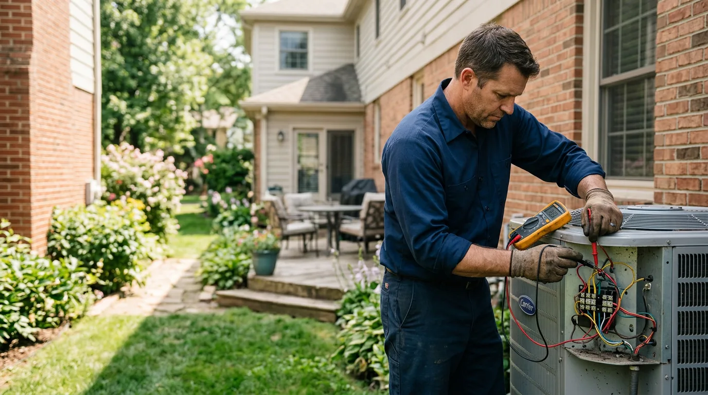 HVAC technician working near Newberg, OR